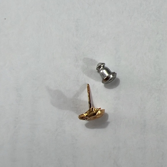 14K Gold Rabbit Earrings - Picture 5 of 5